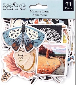 FANCY PANTS DESIGNS MEMORY LANE EPHEMERA:$5.50