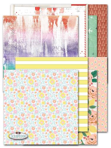 AUGUST 2023 PATTERNED PAPER KIT; $9.50