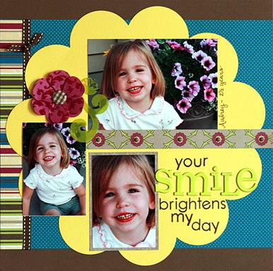 Your Smile Brightens My Day (Brenda Carpenter) - Pub. Date: Special Issue  Publication: Fast and Fabulous by Scrapbook Trends