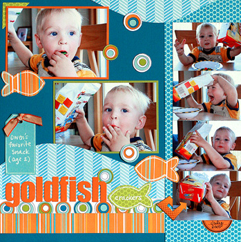 Goldfish (Brenda Carpenter) - June 2007 Gallery - Pub. Date: 11/07 - Publication: Scrapbook Trends