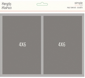 SIMPLE STORIES SIMPLE PAGES PAGE TEMPLATE 4;$4.50
