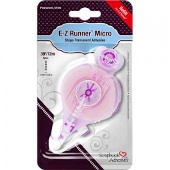 SCRAPBOOK ADHESIVE E-Z RUNNER MICRO STRIPS PERMANENT REFILL:$4.50