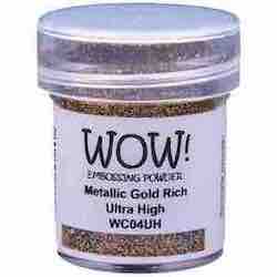 WOW! EMBOSSING POWDER METALLIC GOLD RICH ULTRA HIGH;$3.00