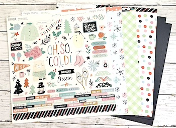 SIMPLE STORIES WINTER WONDER SINGLE SHOT KIT:$7.50