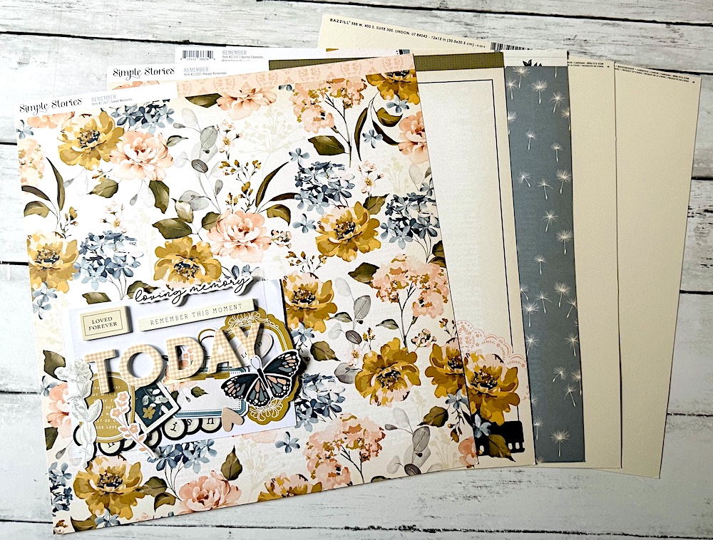 SIMPLE STORIES REMEMBER SINGLE SHOT KIT:$7.50