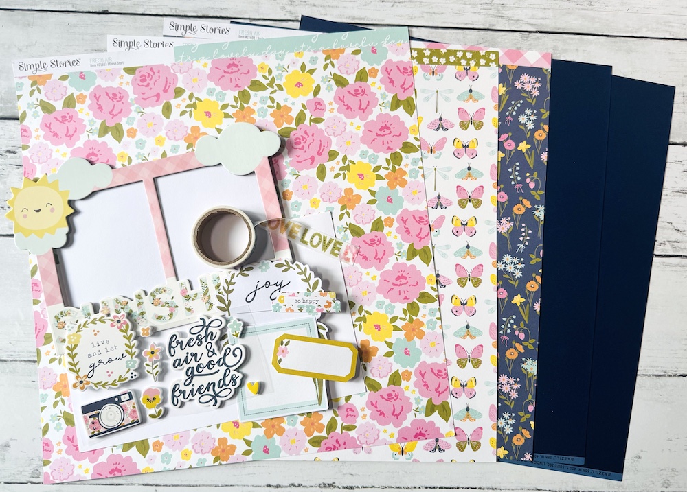 SIMPLE STORIES FRESH AIR SINGLE SHOT KIT:$7.50