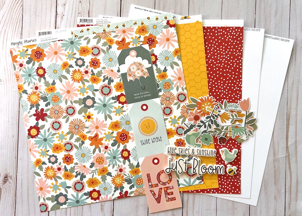 SIMPLE STORIES FULL BLOOM SINGLE SHOT KIT:$7.25