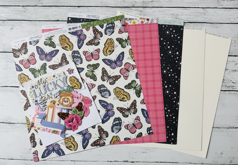 CRATE PAPER MOONLIT MAGIC SINGLE SHOT KIT:$7.50