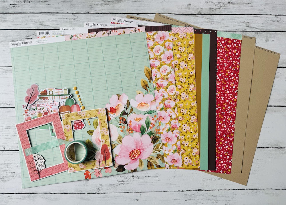 SIMPLE STORIES WHAT'S COOKIN' SINGLE SHOT KIT:$9.50