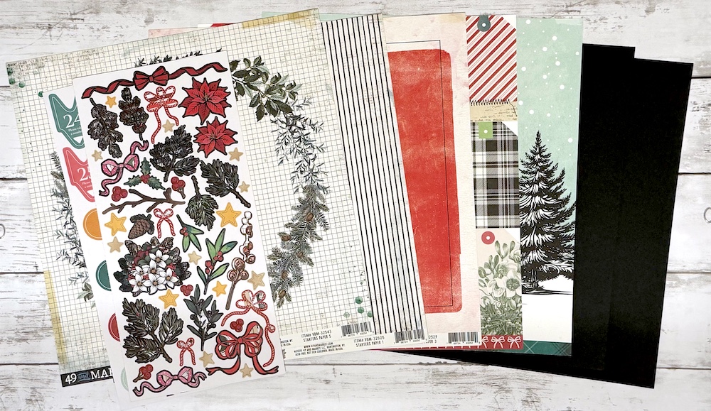 49 AND MARKET A VICKI BOUTIN COLLECTION MISTLETOE & MEMORIES SINGLE SHOT KIT:$9.50