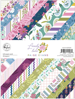 PINK FRESH LOVELY LANE BY PAIGE EVANS 6X8 PAPER PACK:$10.50