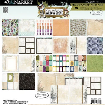 49 AND MARKET 12X12 COLLECTION CURIOSITIES IN WILLOW GROVE;$15.50