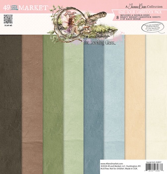 49 AND MARKET THE LOOKING GLASS 12X12 SOLID CARDSTOCK PACK:$12.50