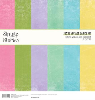 SIMPLE STORIES SIMPLE VINTAGE BASICS KIT - LIFE IN BLOOM:$6.49