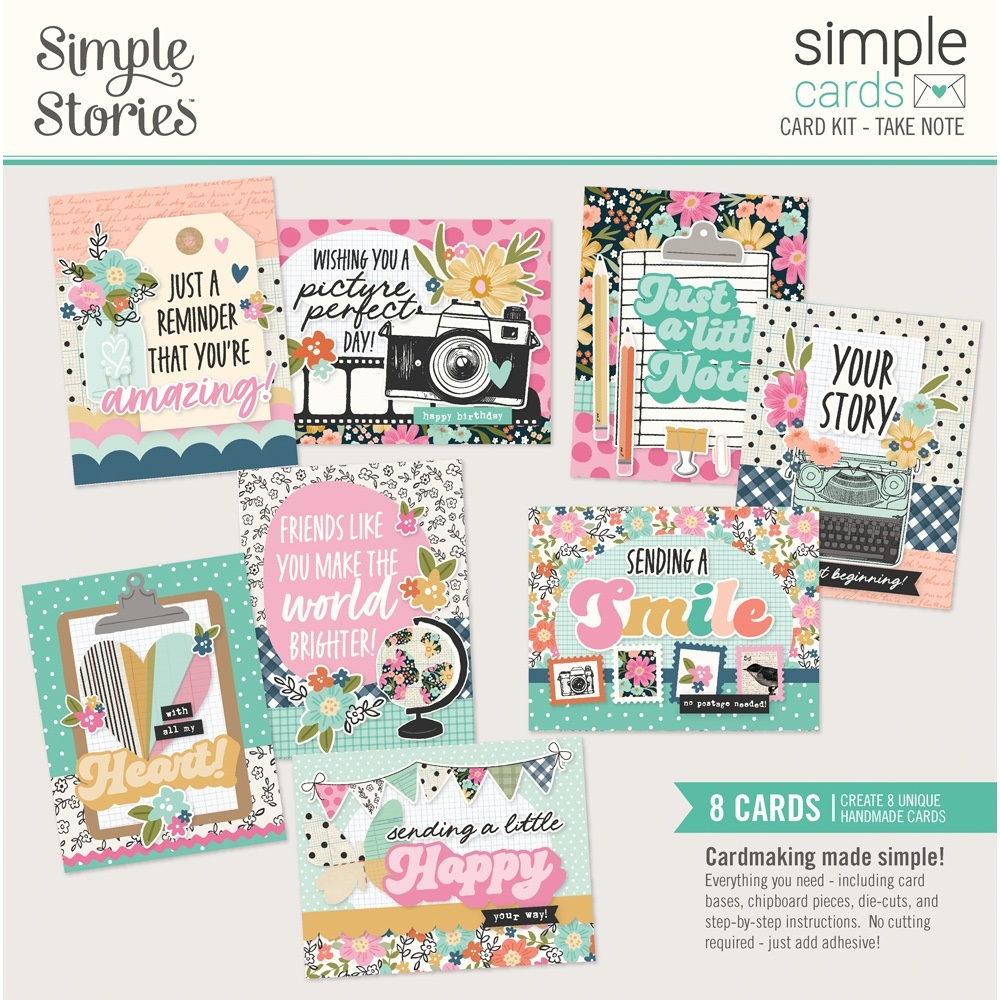 SIMPLE STORIES SIMPLE CARDS TAKE NOTE CARD KIT;$14.00