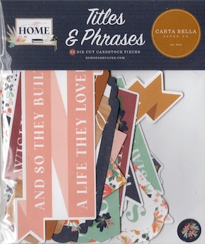 CARTA BELLA TITLE & PHRASES AT HOME:$4.50