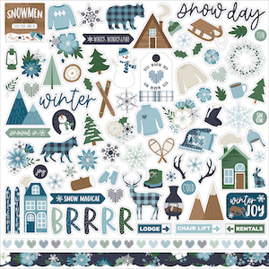 ECHO PARK SNOWED IN12X12 STICKER SHEET:$3.50