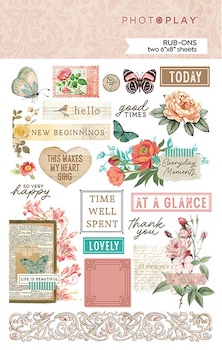 PHOTOPLAY BEAUTIFUL JUNQUE RUB ON TRANSFERS:$6.50