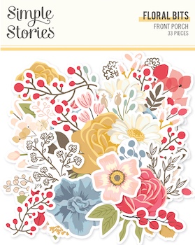 SIMPLE STORIES FRONT PORCH FLORAL BITS:$5.50