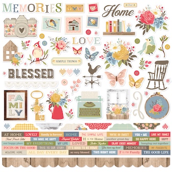 SIMPLE STORIES FRONT PORCH STICKER SHEET:$4.00