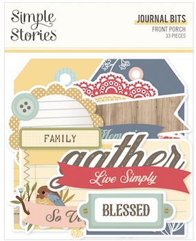 SIMPLE STORIES JOURNAL BITS FRONT PORCH:$5.50