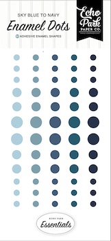 ECHO PARK SKY BLUE ENAMEL DOTS:$4.50