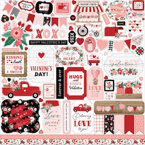 ECHO PARK HELLO VALENTINE 12X12 STICKER SHEET:$3.50 <span class='red' style='font-weight:bold;'>SALE: $2.80</span>
