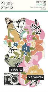 SIMPLE STORIES TAKE NOTE PAGE PIECES:$3.50