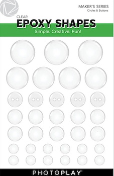 PHOTOPLAY CLEAR EPOXY SHAPES:$2.50