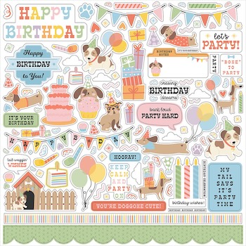 ECHO PARK PARTY ANIMAL STICKER SHEET:$4.00