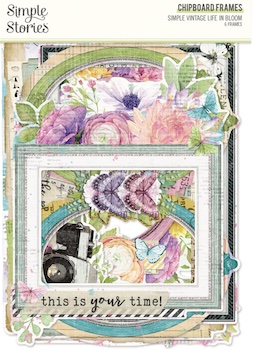 SIMPLE STORIES CHIPBOARD FRAMES SIMPLE VINTAGE LIFE IN BLOOM:$4.50