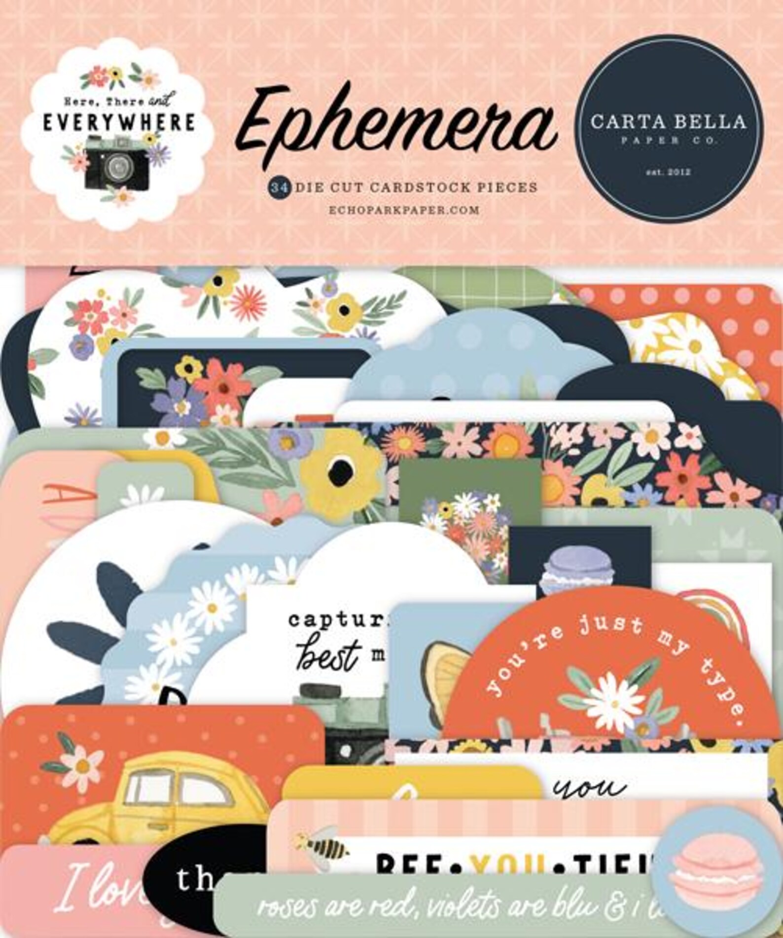 CARTA BELLA HERE, THERE, AND EVERYWHERE EPHEMERA:$4.50 <span class='red' style='font-weight:bold;'>SALE: $3.60</span>