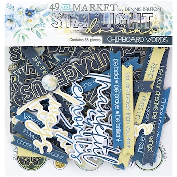 49TH AND MARKET CHIPBOARD WORDS STARLIGHT DREAM;$6.50