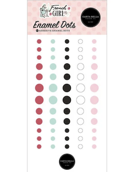 CARTA BELLA FRENCH GIRL ENAMEL DOTS:$4.50