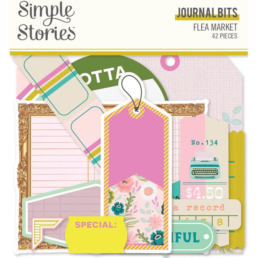 SIMPLE STORIES JOURNAL BITS FLEA MARKET:$5.50 <span class='red' style='font-weight:bold;'>SALE: $4.40</span>