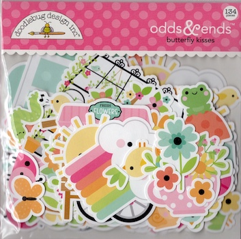DOODLEBUG DESIGN ODDS & ENDS BUTTERFLY KISSES:$9.00