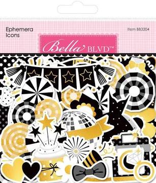 BELLA BLVD LET'S CELEBRATE EPHEMERA ICONS:$9.00