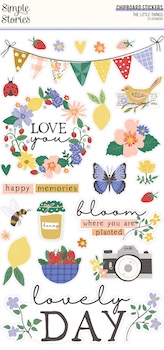SIMPLE STORIES CHIPBOARD STICKERS THE LITTLE THINGS <span class='red' style='font-weight:bold;'>SALE: $1.50</span>