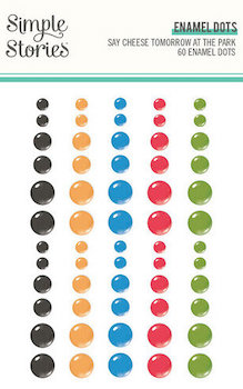 SIMPLE STORIES TOMORROW AT THE PARK ENAMEL DOTS:$4.49