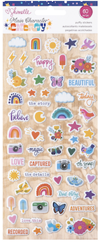 SHIMELLE PUFFY STICKERS MAIN CHARACTER ENERGY;$4.50