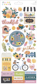 PAIGE EVANS GARDEN SHOPPE STICKER SHEET:$5.50 <span class='red' style='font-weight:bold;'>SALE: $4.40</span>