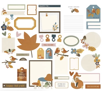 SIMPLE STORIES JOURNAL BITS ACORN LANE:$5.50