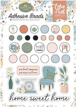 ECHO PARK ADHESIVE BRADS OUR HAPPY PLACE:$6.50
