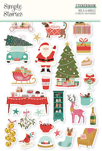 SIMPLE STORIES MIX & MINGLE STICKER BOOK: ***CLEARANCE *** $8.99 <span class='red' style='font-weight:bold;'>SALE: $2.95</span>
