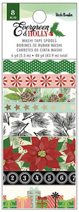 VICKI BOUTIN EVERGREEN & HOLLY WASHI TAPE: $10.99 <span class='red' style='font-weight:bold;'>SALE: $9.00</span>