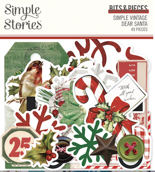 SIMPLE STORIES BITS & PIECES SIMPLE VINTAGE DEAR SANTA;$5.50 <span class='red' style='font-weight:bold;'>SALE: $4.40</span>