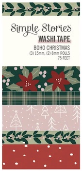 SIMPLE STORIES WASHI TAPE BOHO CHRISTMAS:$6.50 <span class='red' style='font-weight:bold;'>SALE: $1.50</span>