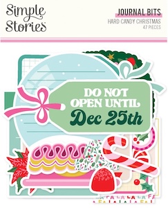 SIMPLE STORIES HARD CANDY CHRISTMAS JOURNAL BITS:$5.50