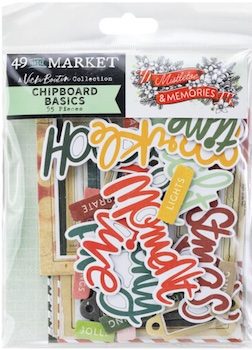 49TH AND MARKET VICKI BOUTIN MISTLETOE & MEMORIES CHIPBOARD BASICS:$6.50