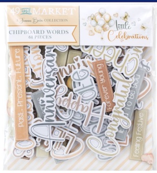 49TH AND MARKET ONE PERFECT DAY CHIPBOARD WORDS:$6.50